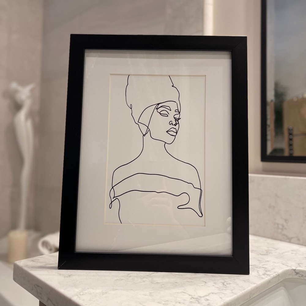 Framed line art